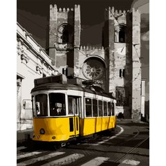 Набор, картина по номерам "Желтый трамвай", 40*50 см., SANTI