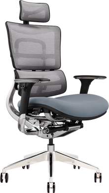 Офісне крісло GT Racer X-801 Bright Gray (W-20, B-40)