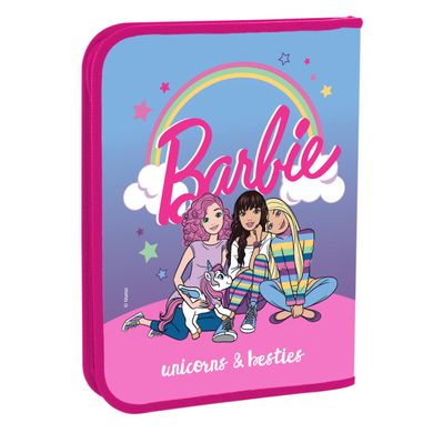 Папка для тетрадей YES пласт. на молнии В5 "Barbie"