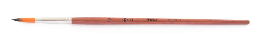 Кисть художественная синтетика "Santi Studio", короткая ручка, круглая, №10