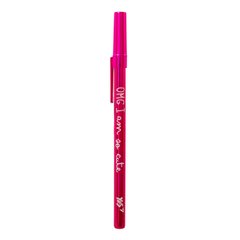 Ручка шариковая YES Happy pen 0,7 мм синяя розовый корпус