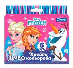 Мел 1Вересня цветной JUMBO, 6 шт. "Frozen"