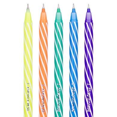 Ручка шариковая 1Вересня Spin 6 0,6мм синяя