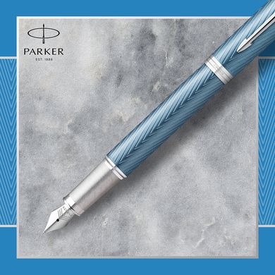 Ручка перьевая Parker IM 17 Premium Blue Grey CT FP F 24 911