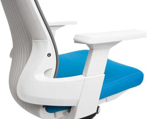 Офісне крісло GT Racer X-W82 White/Blue/Gray