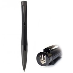 Шариковая ручка Parker URBAN Premium Matt Black BP Трезубец на торце 21232M_TR