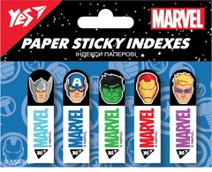 Индексы бумажные YES Marvel.Avengers 50x15мм, 100шт (5x20)