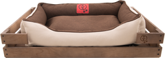 Лежак GT Dreamer Kit Chestnut S 72 x 60 x 10 см (Brown-White)