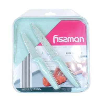 Набор ножей Fissman 3 предмета с разделочной доской (2679)