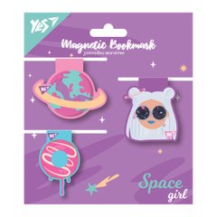 Закладки магнитные YES Space Girl, 3шт.