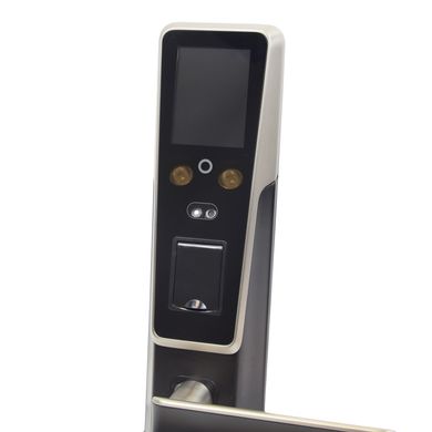 Smart замок ZKTeco ZM100 right для правых дверей со сканированием лица и считывателем отпечатка пальца