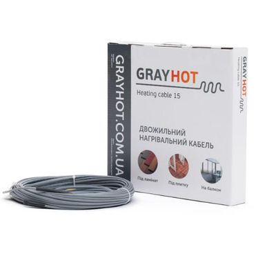 Нагревательный кабель Grayhot 29м, 444 Вт