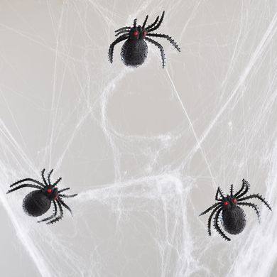 Набор пласт.пауков Yes! Fun Хэллоуин, 4*5 см, 10 шт , черные