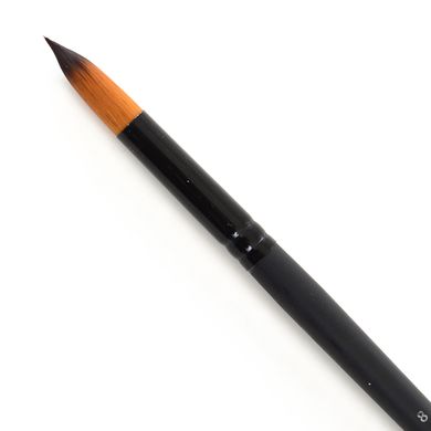 Кисть художественная синтетика "Santi Highly Pro", длинная ручка, круглая, №8