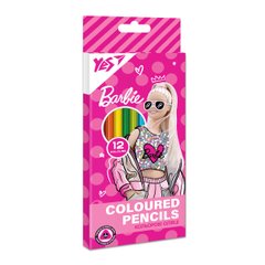 Карандаши цветные YES 12 цв. Barbie