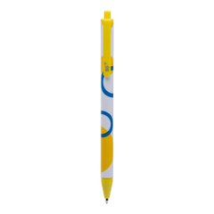 Ручка шариковая YES Abstract 0,7 мм синяя автоматическая