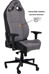 Геймерське крісло GT Racer X-8009 Fabric Light Gray/Black