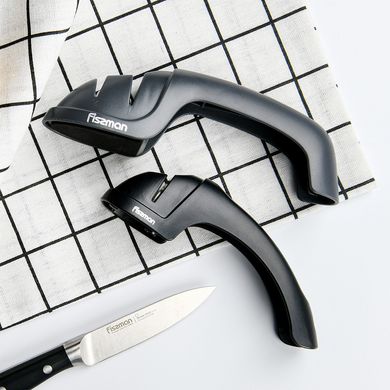 Точилка для ножей Fissman 19,5x4,5x6 см двух шаговая заточка (2977)