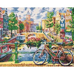Набор, картина по номерам "Чарующий Амстердам"", 40*50 см., SANTI