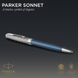 Ручка шариковая Parker SONNET 17 Metal & Blue Lacquer CT BP 68 432