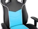 Геймерське крісло GT Racer X-2560 Black/White/Light Blue