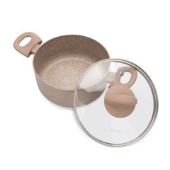Набор посуды Fissman LATTE 6 предметов со стеклянными крышками (4952)