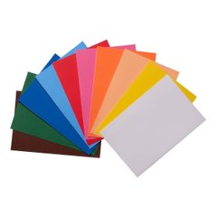 Набор Фоамиран ЭВА разноцветного, с клеевым слоем, 10 цветов, А4, толщина 1,7 мм