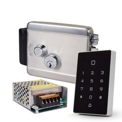 Комплект контроля доступа с кодовой клавиатурой ATIS AK-602B, блоком питания Full Energy BGM-123Pro 12 В / 3 А, электромеханическим замком ATIS Lock SS