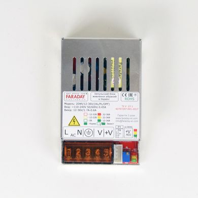 Блок питания Faraday Electronics 20Wt/12-36V/ALU