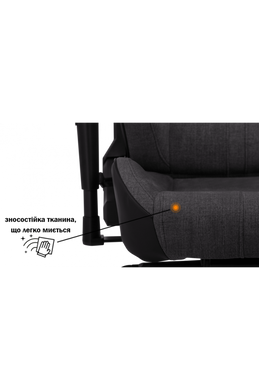 Геймерське крісло GT Racer X-8009 Fabric Dark Gray/Black