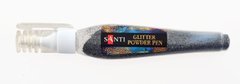 Ручка Santi с рассыпным глиттером, черный, 10г