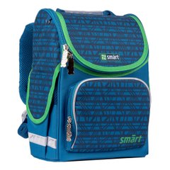 Рюкзак школьный каркасный Smart PG-11 Megapoliss, синий