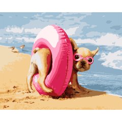 Набор, картина по номерам "Пляжный сезон", 40*50 см., SANTI