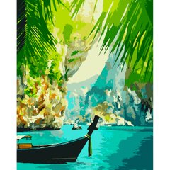 Набор, картина по номерам "Бухта в Раю", 40*50 см., SANTI