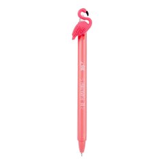 Ручка шариковая YES Caribbean flamingo 0,7 мм синяя автоматическая