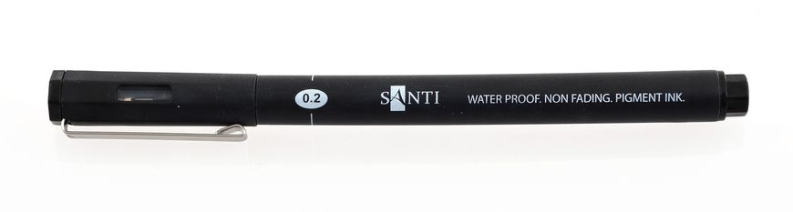 Графический линер SANTI "Fine Line", черный, 0,2 мм.