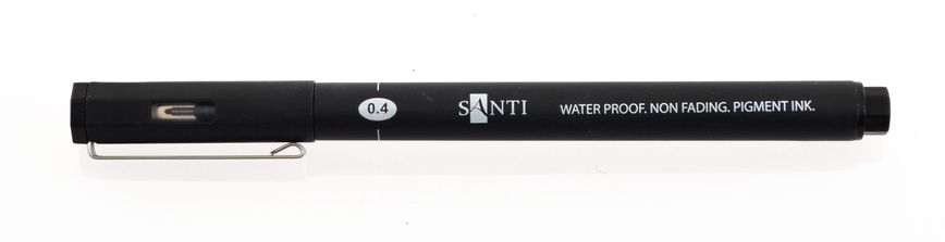 Графический линер SANTI "Fine Line", черный, 0,4 мм.