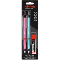 Механический карандаш Rotring VISUCLICK Blue + Pink PCL 0,5 + Грифели 0,5мм HB (24) блистер R2102712