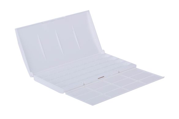 Пенал-коробка для акварельных красок, на 24/36 кювет, пластик, палитра, ЗХК