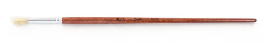 Кисть художественная щетина "Santi Studio", длинная ручка, круглая, №7