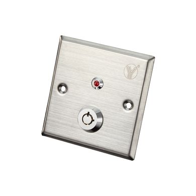 Кнопка выхода с ключом Yli Electronic YKS-850LM для системы контроля доступа