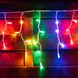 Электрогирлянда-штора LED уличная Yes! Fun, 80 ламп, IP 65, многоцветная , белый провод