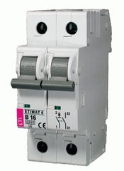 Двохполюсный автоматический выключатель ETI ETIMAT 6 AC