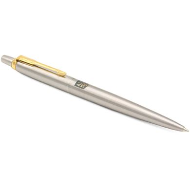 Шариковая ручка Parker JOTTER 17 Stainless Steel GT BP Герб Украины желто-синий 16032_T005c
