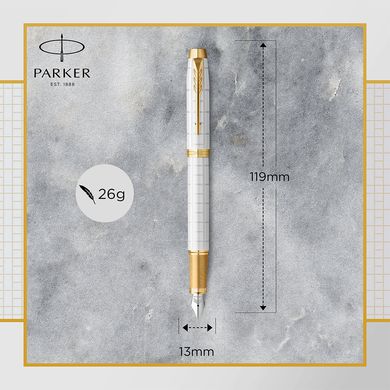 Ручка перьевая Parker IM 17 Premium Pearl GT FP F 24 711