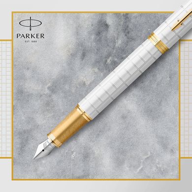 Ручка перьевая Parker IM 17 Premium Pearl GT FP F 24 711